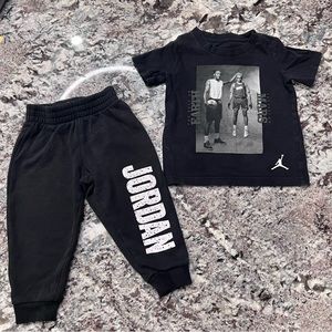 NOT FOR SALE - Jordan Boys Toddler Sweatpants and T-Shirt